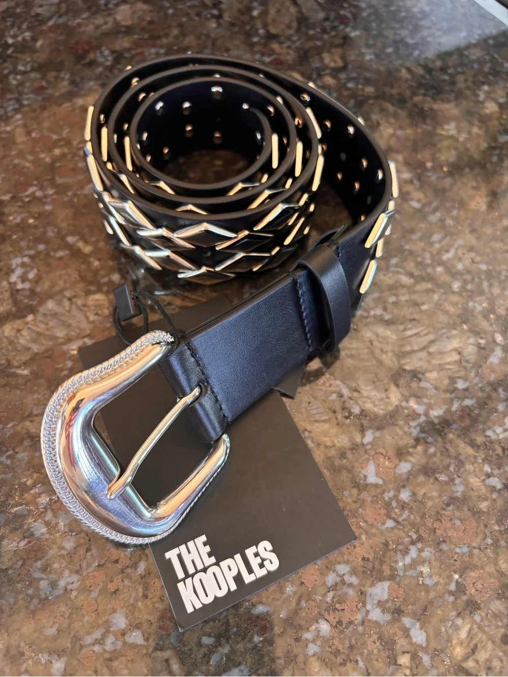 THE KOOPLES Studded Leather Belt – Black | NWT | French Size 1 MSRP $395